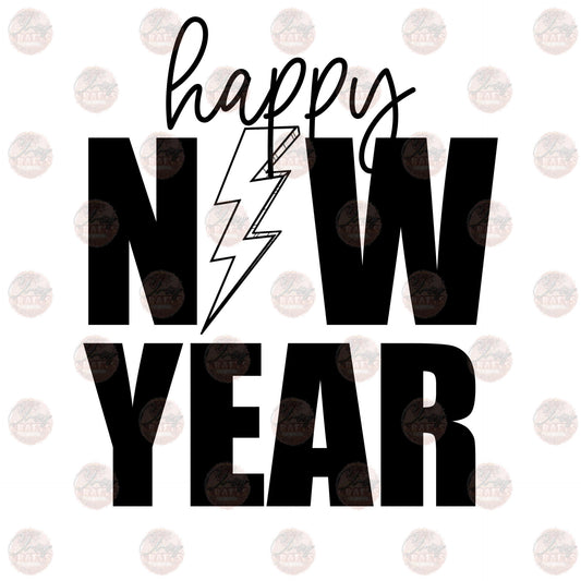 Retro Happy New Year - Sublimation Transfer