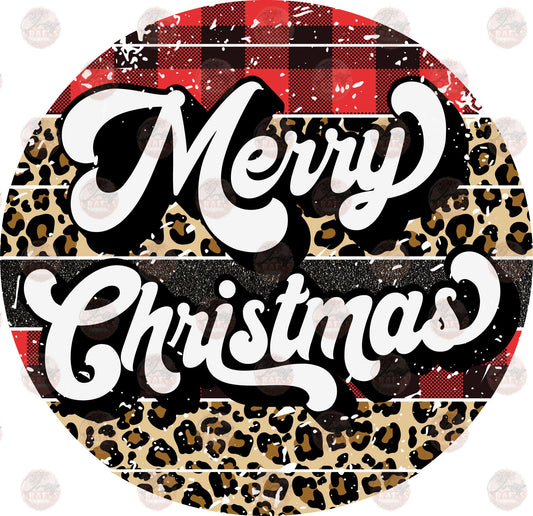 Retro Merry Christmas - Sublimation Transfer