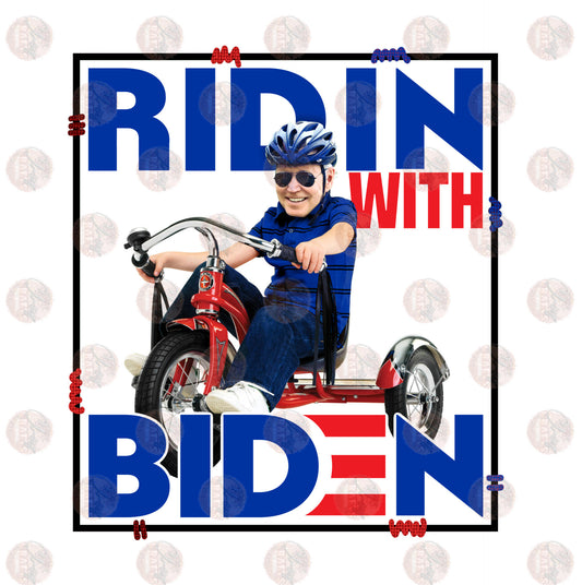 Ridin With B Stitched- Sublimation Transfer