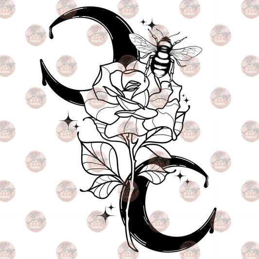 Rose with Bee - Sublimation Transfer