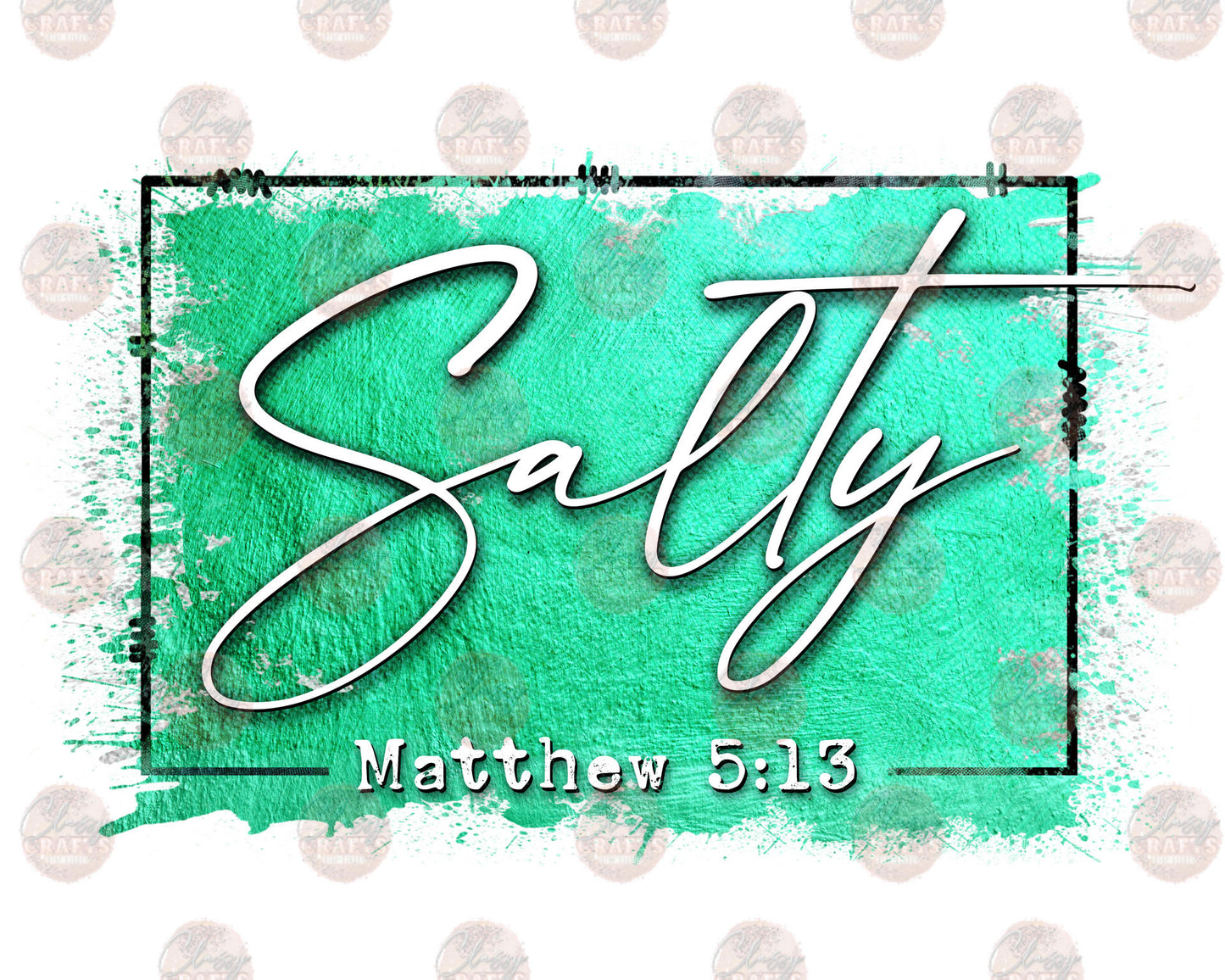Salty Matthew Turquoise- Sublimation Transfer