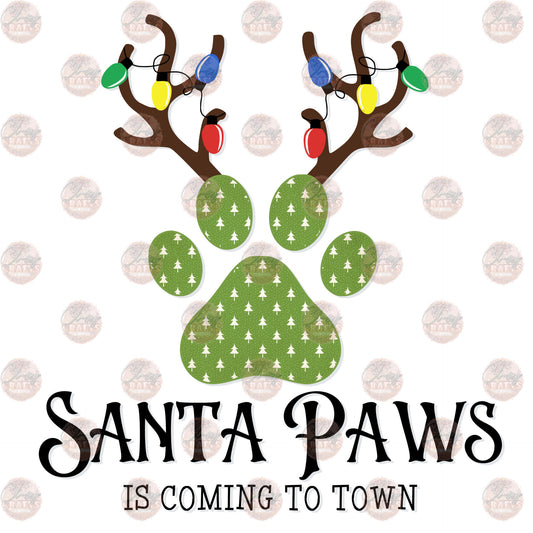 Santa Paws - Sublimation Transfer