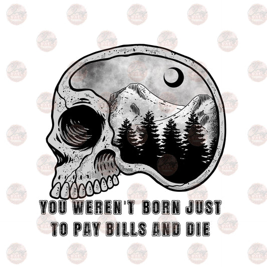 Scenic Skull - Sublimation Transfer