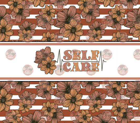 Self Care Tumbler Wrap - Sublimation Transfer