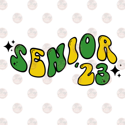 Senior- 23 Green Gold - Sublimation Transfer