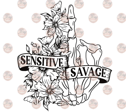 Sensitive Savage B&W - Sublimation Transfer
