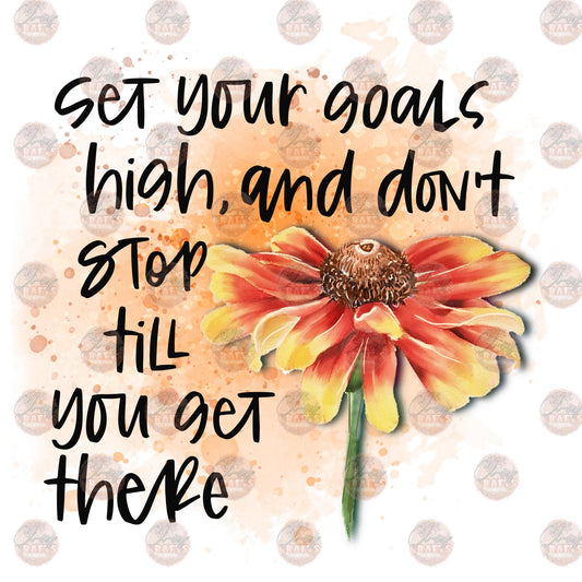 Set Your Goals - Sublimation Transfer