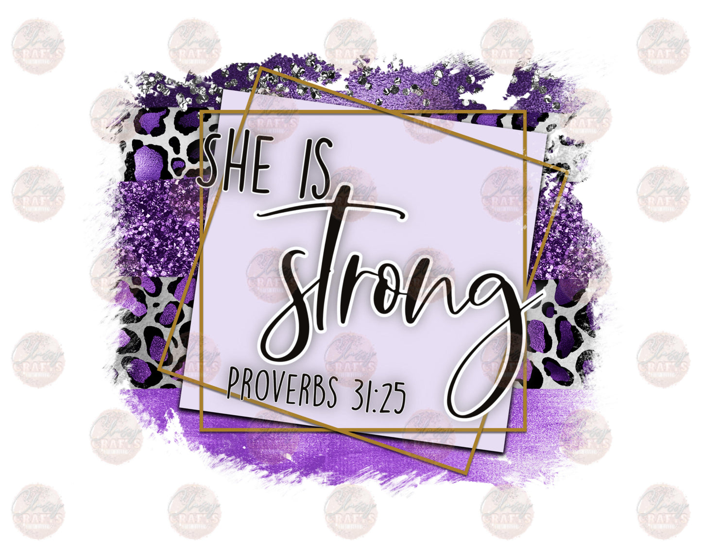 She Is Strong-Purple  Transfer
