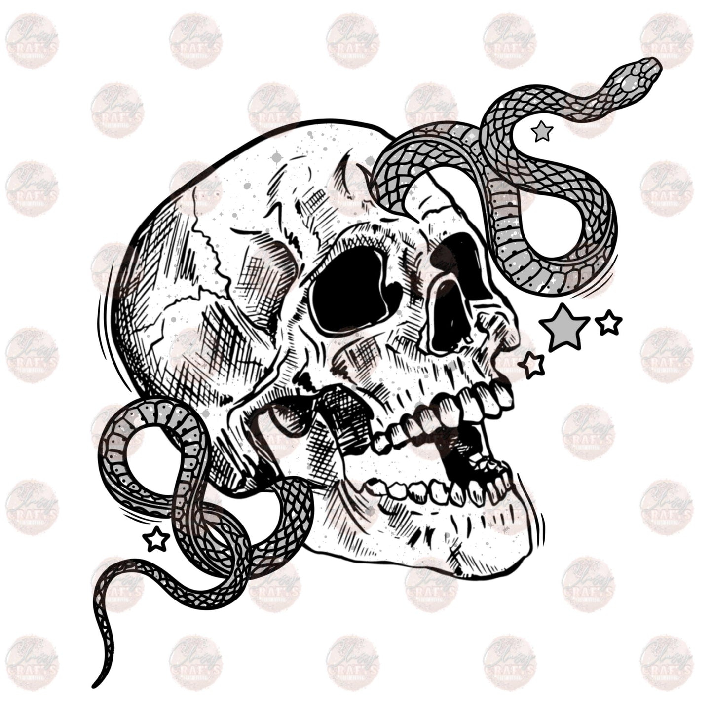 Skull Snake - Sublimation Transfer