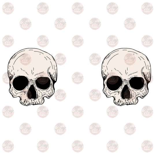 Skull x 2 - Sublimation Transfer