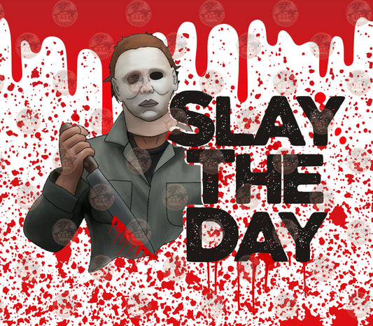 Slay The Day Tumbler Wrap - Sublimation Transfer