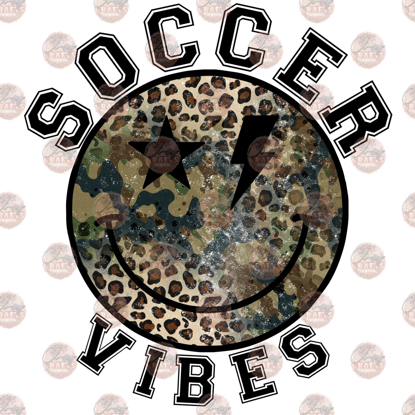 Soccer Vibes Smiley Transfer