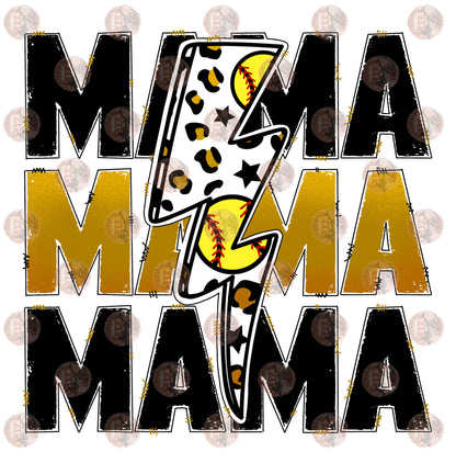 Softball Mama Gold Transfer