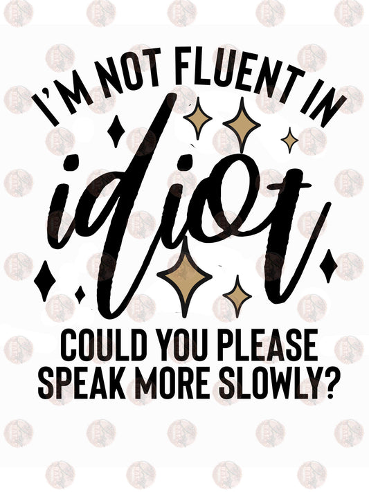 Speak More Slowly Transfer