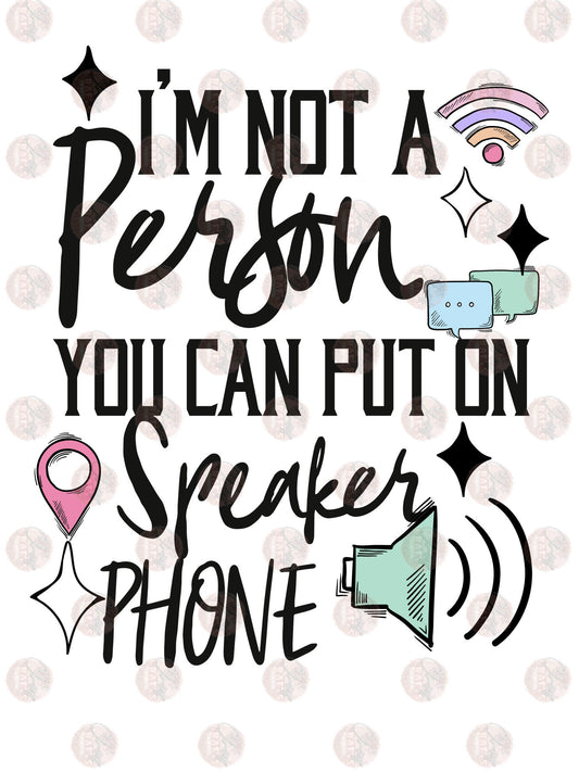 Speaker Phone Transfer