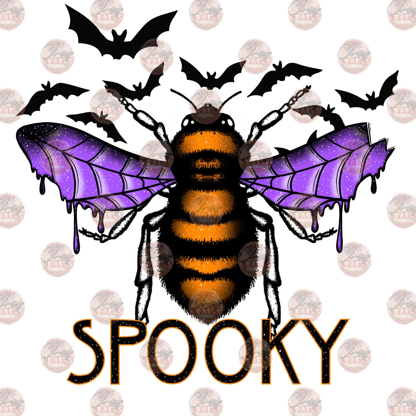 Spooky Bee Color - Sublimation Transfer