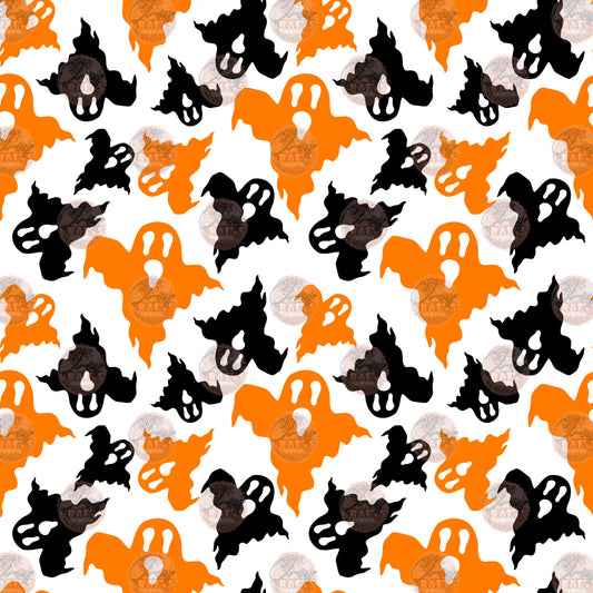 Spooky Ghosts Seamless 1 - Sublimation Transfer