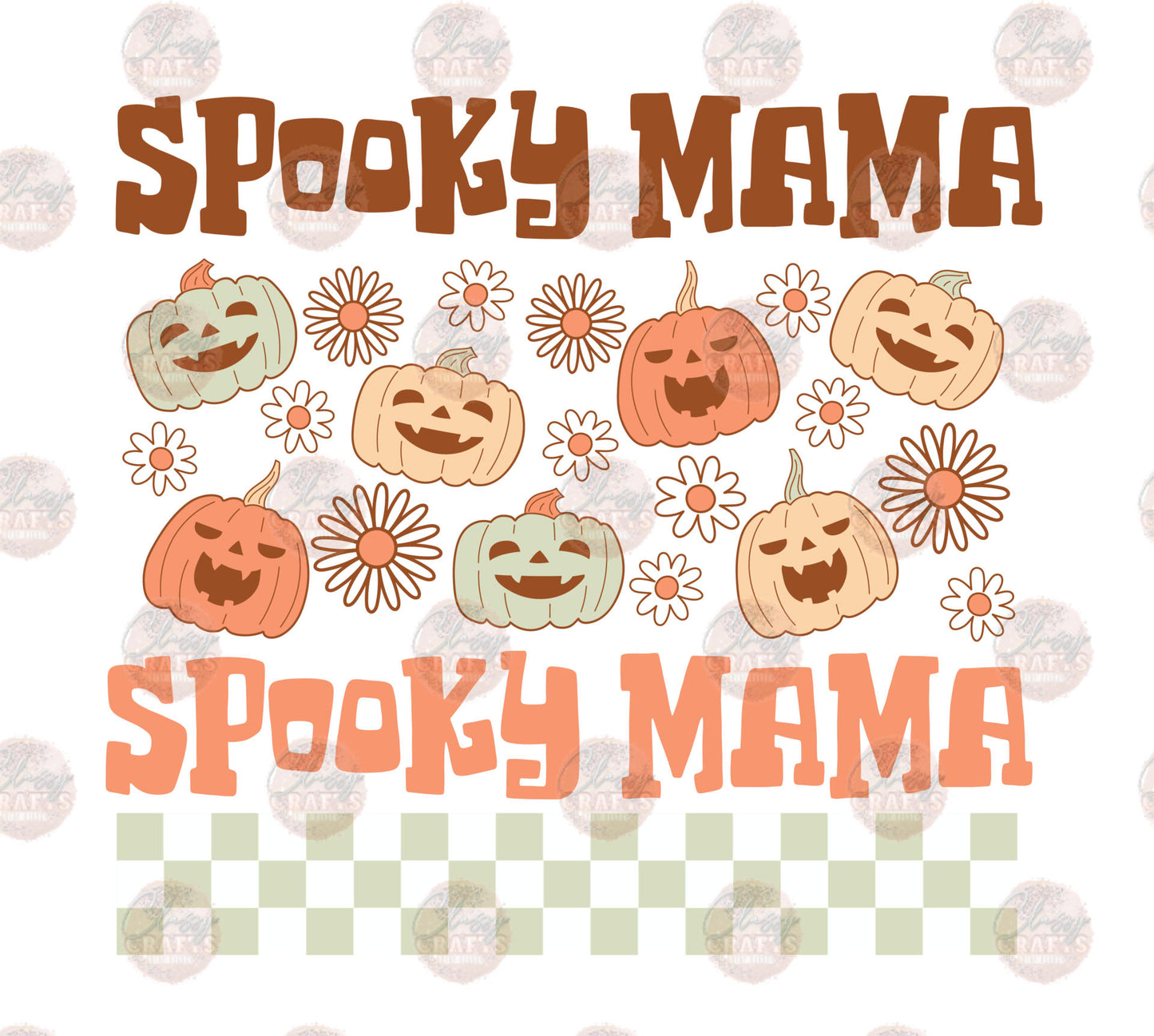 Spooky Mama Retro 1 Transfer
