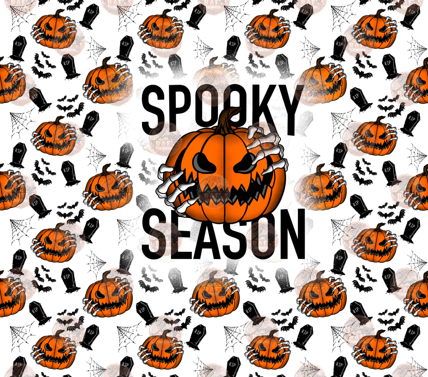 Spooky Pumpkin Season Tumbler - Sublimation Transfer