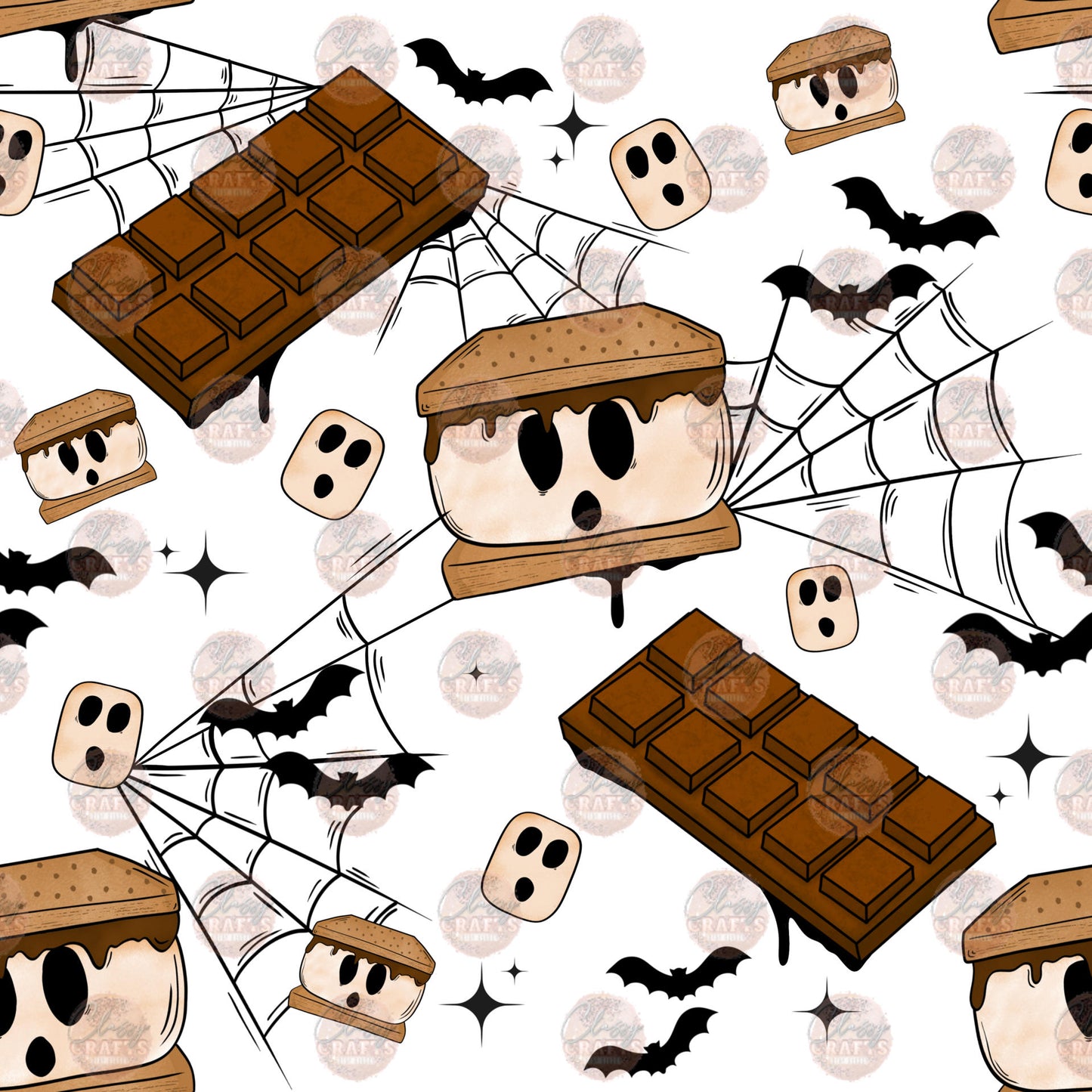 Spooky Smore 1 Seamless Wrap - Sublimation Transfer