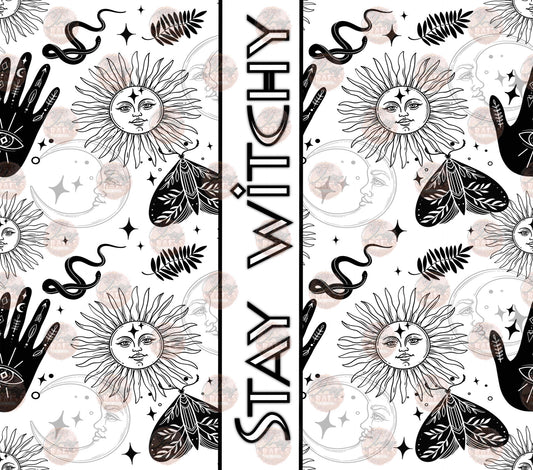 Stay Witchy Tumbler Wrap - Sublimation Transfer