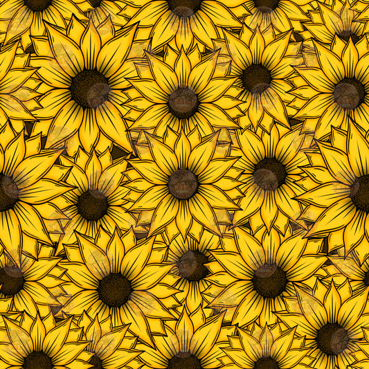 Sunflower 1 Seamless Wrap - Sublimation Transfer