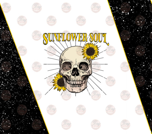 Sunflower Soul Tumbler Wrap - Sublimation Transfer