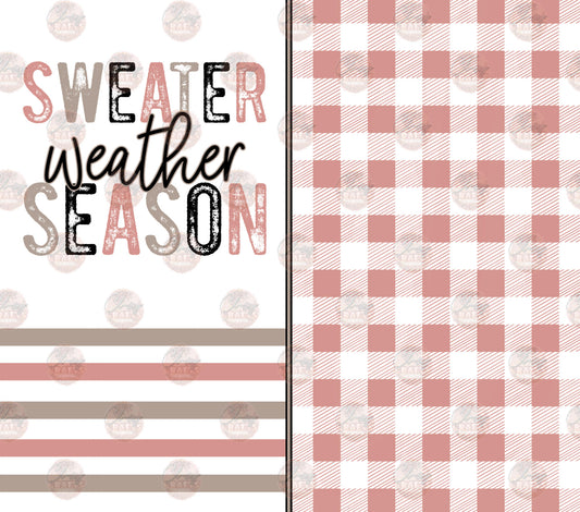 Sweater Season Tumbler Wrap - Sublimation Transfer