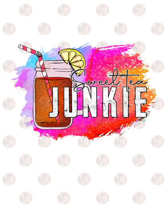 Sweet Tea Junkie /Multicolor - Sublimation Transfer