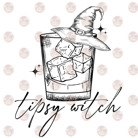 Tipsy Witch B&W - Sublimation Transfer