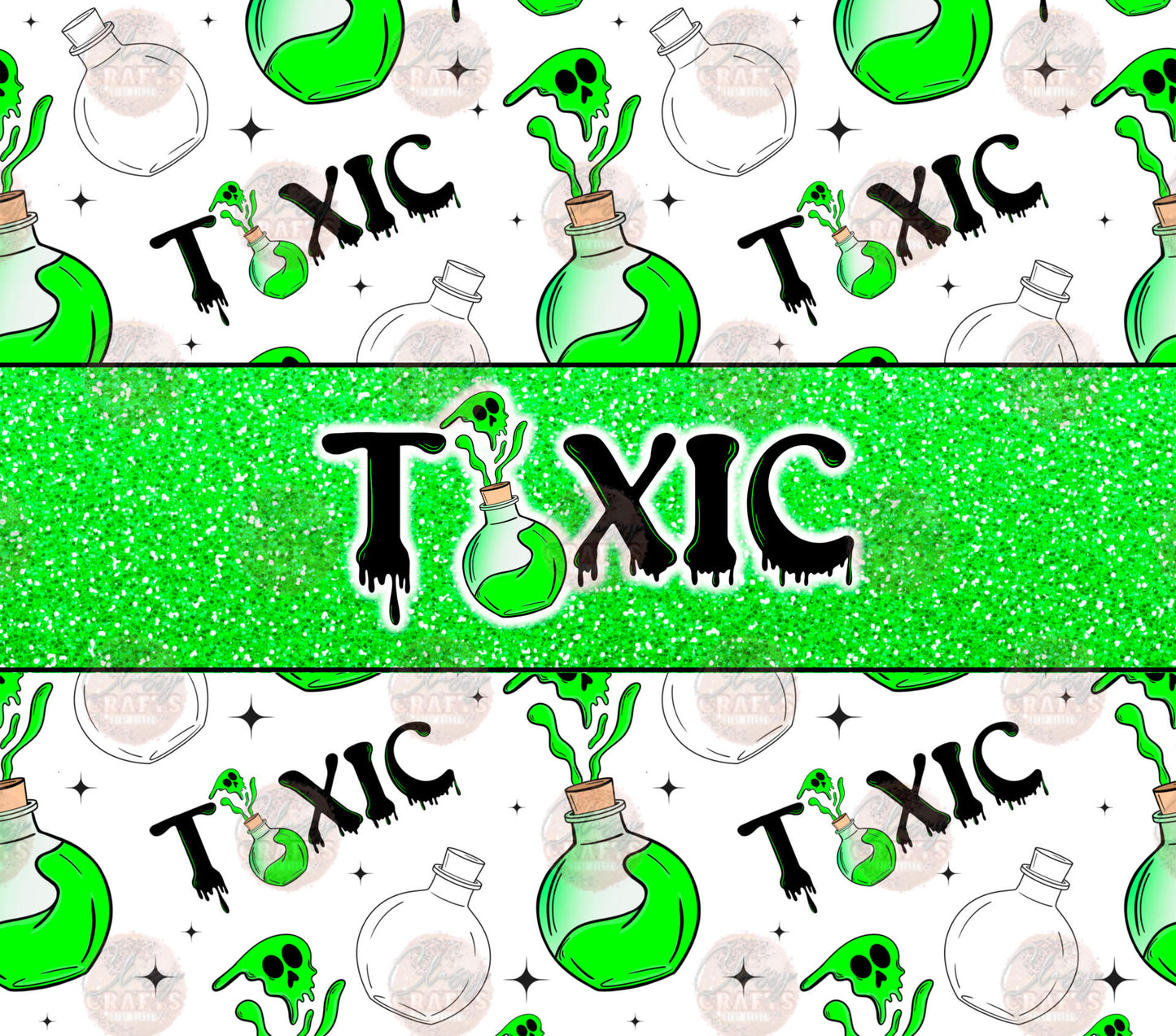 Toxic Potion Tumbler Wrap - Sublimation Transfer