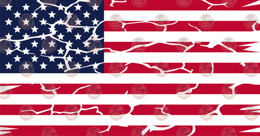 US Flag Distressed - Sublimation Transfer