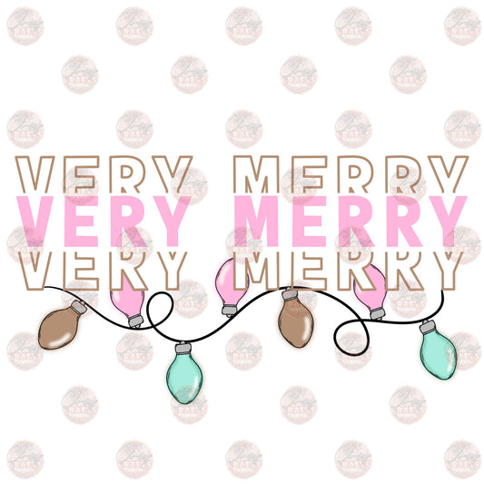 Very Merry Lights - Sublimation Transfer