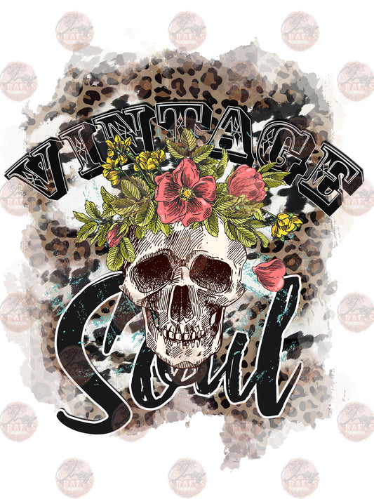 Vintage Soul Skelly Transfer