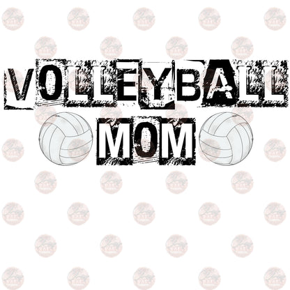 Volleyball Mom Distressed Transfer
