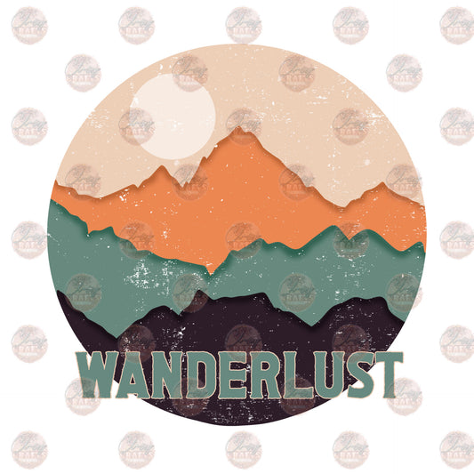 Wanderlust Mountains - Sublimation Transfer