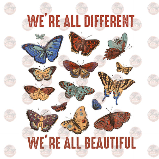 We're All Beautiful - Sublimation Transfer