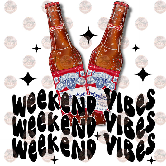 Weekend Vibes Heavy Beer - Sublimation Transfer