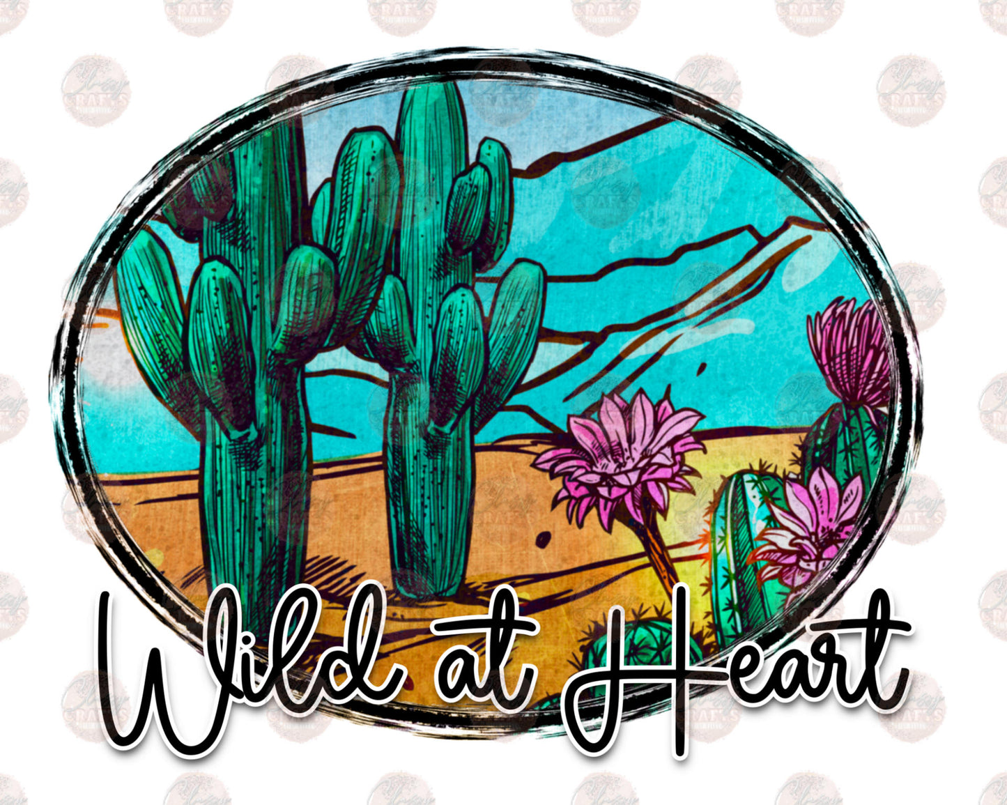 Wild At Heart - Sublimation Transfer