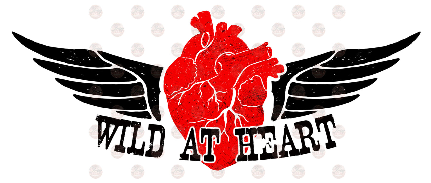 Wild At Heart /Red - Sublimation Transfer