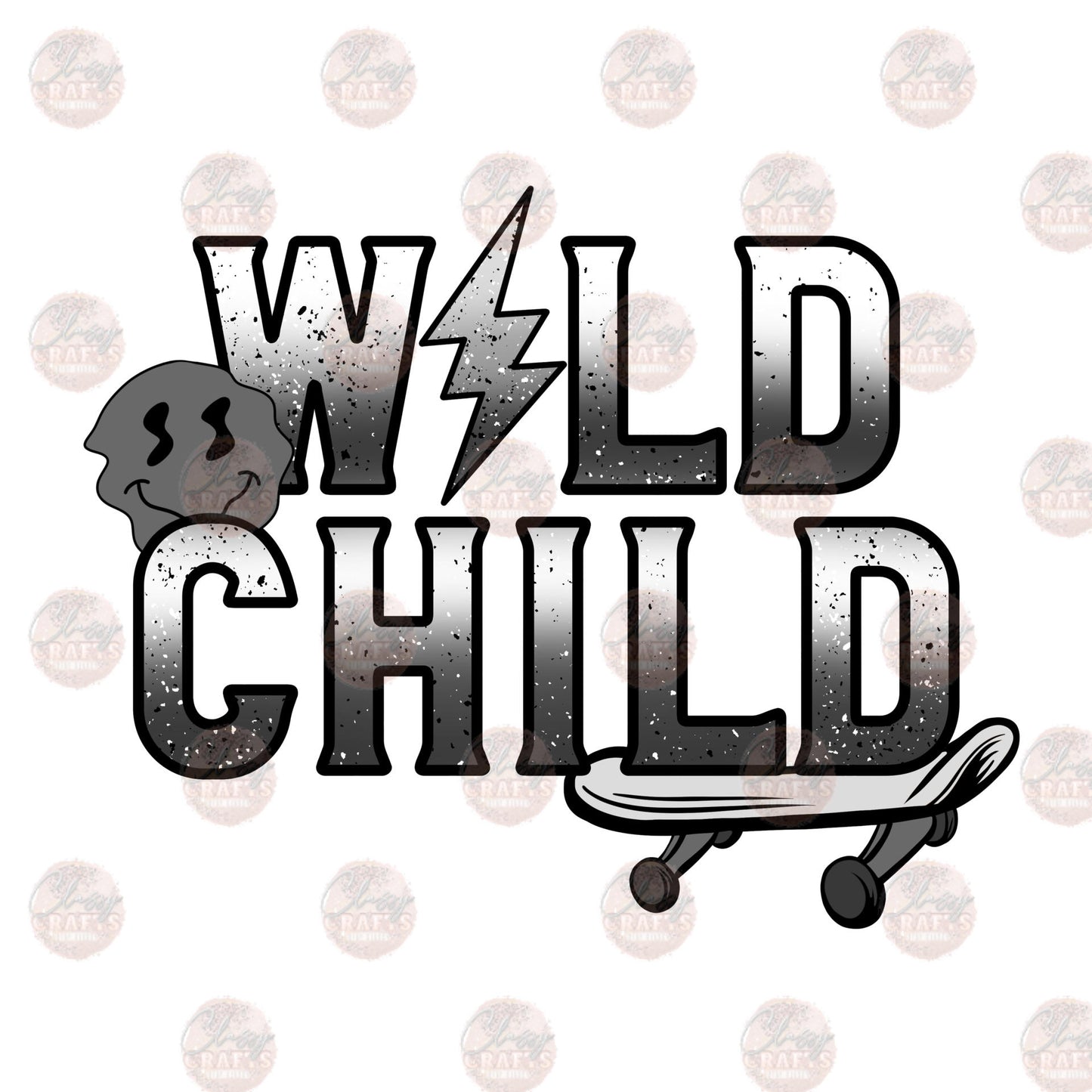 Wild Child Gray - Sublimation Transfer