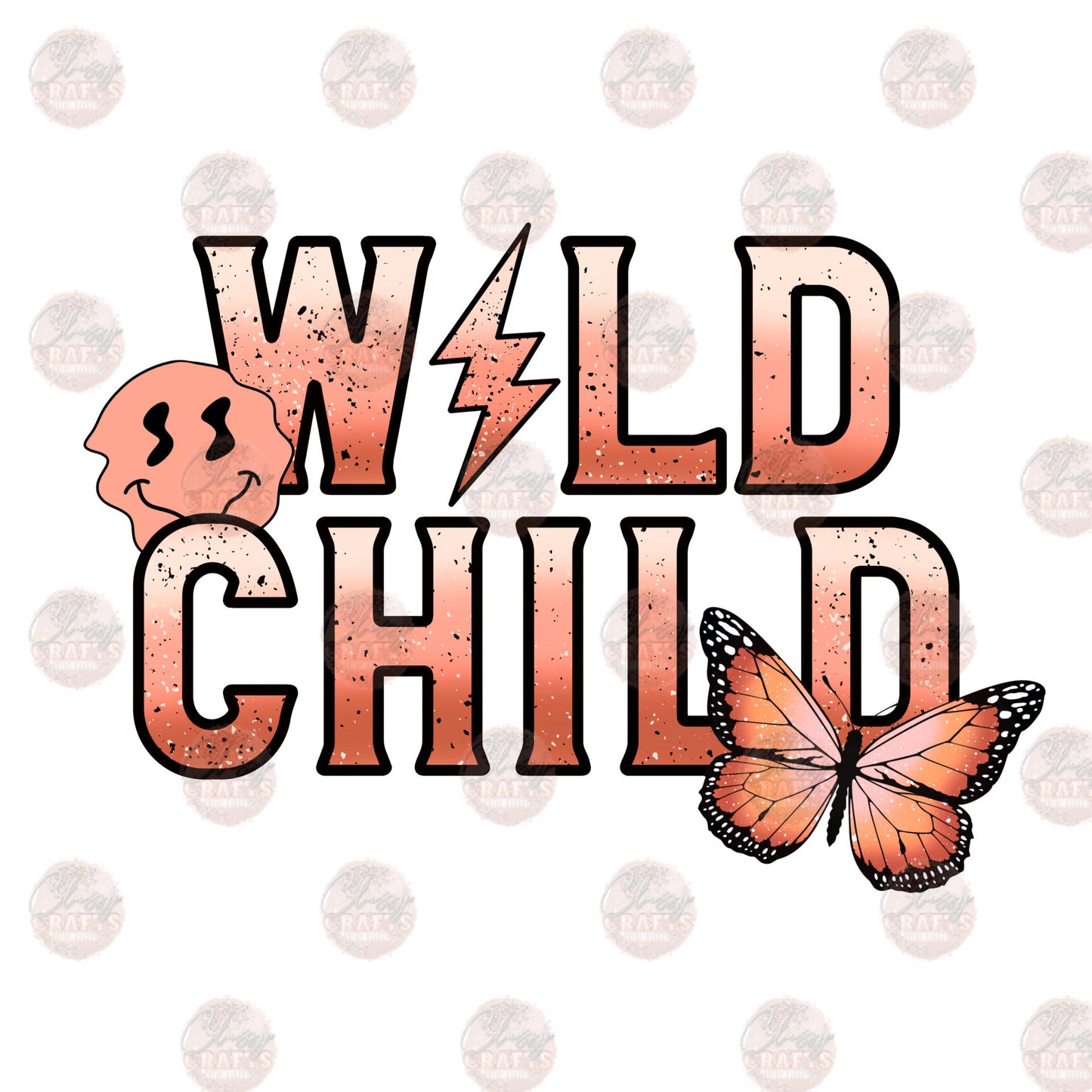 Wild Child Peach - Sublimation Transfer