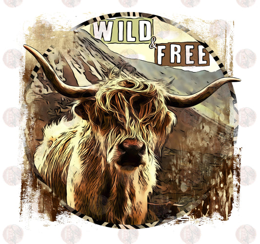Wild Free /Background - Sublimation Transfer