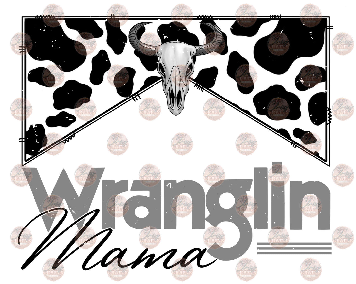 Wranglin' Mama Gray Transfer