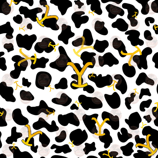Y.S. Cow Print Sleeve 1 - Sublimation Transfer