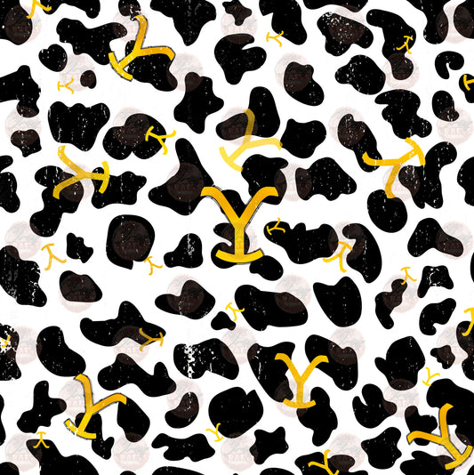 Y.S. Cow Print Sleeve 2 - Sublimation Transfer