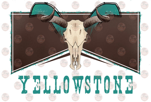 Yellowstone Bull Head 1 - Sublimation Transfer