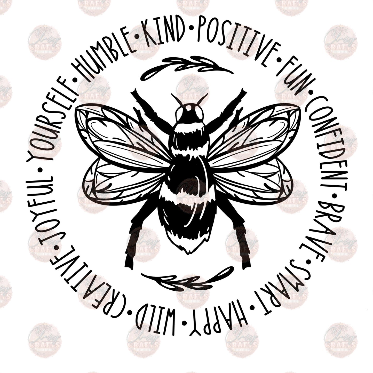 Bee Something Circle - Sublimation Transfer