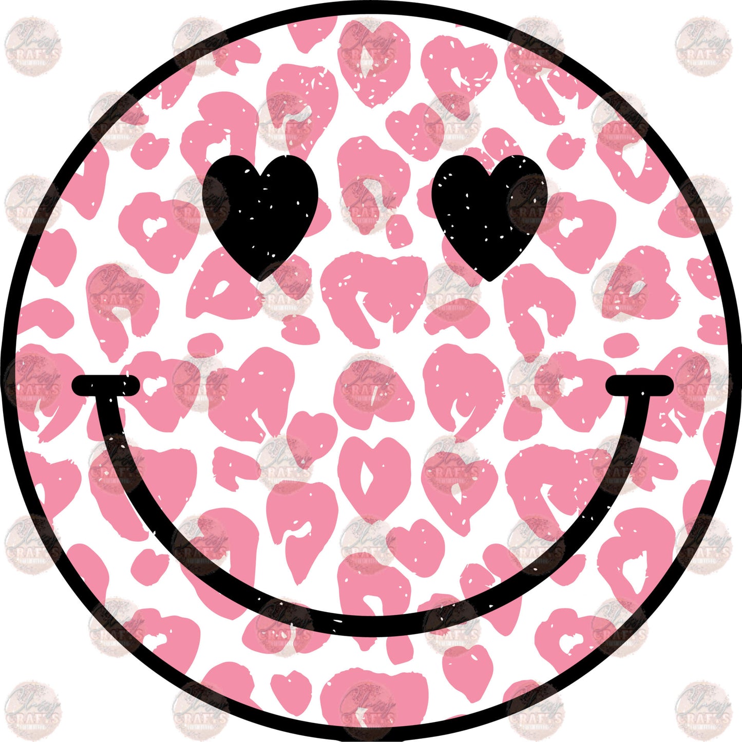 Boho Smiley Heart Eyes - Sublimation Transfer