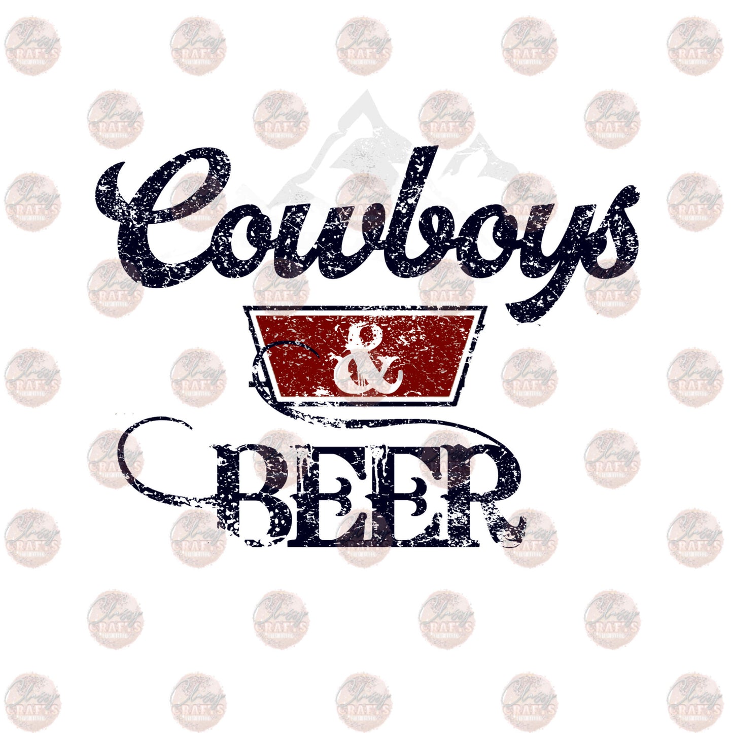 Cowboys and Beer - Sublimation Transfer